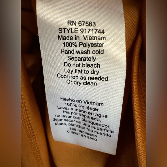 SLNY High-Low Short Sleeve Floral Maxi Dress Mustard Color Size 6 - Picture 11 of 13